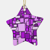Star für Weihnachtsbaum Keramikornament (Links)