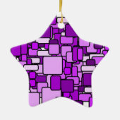 Star für Weihnachtsbaum Keramikornament (Hinten)