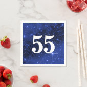 Star Galaxy für 55. Geburtstagsparty Serviette (Beispiel)