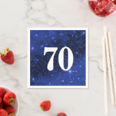 Star Galaxy für 70. Geburtstagsparty Serviette (Beispiel)