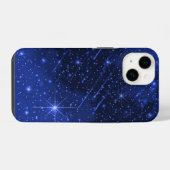 Star Galaxy on Blue iPhone Hülle (Rückseite (Horizontal))