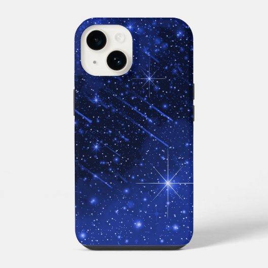 Star Galaxy on Blue iPhone Hülle (Rückseite)
