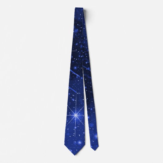 Star Galaxy on Blue Krawatte (Vorderseite)