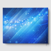 Star Galaxy on Blue Memorial Gästebuch (Rückseite)