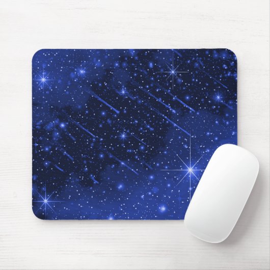 Star Galaxy on Blue Mousepad (Mit Mouse)