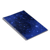 Star Galaxy on Blue Notizblock (Rechte Seite)