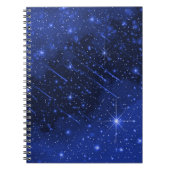 Star Galaxy on Blue Notizblock (Vorderseite)