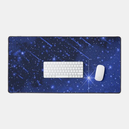 Star Galaxy on Blue Schreibtischunterlage (Tastatur & Maus)
