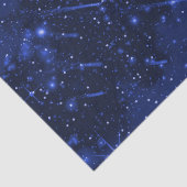 Star Galaxy on Blue Seidenpapier (Detail)