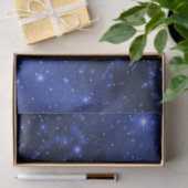 Star Galaxy on Blue Seidenpapier (Geschenk)