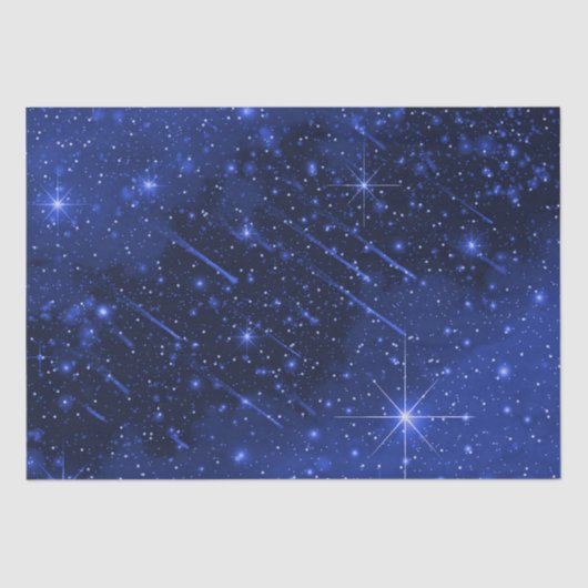 Star Galaxy on Blue Seidenpapier (Vorderseite)