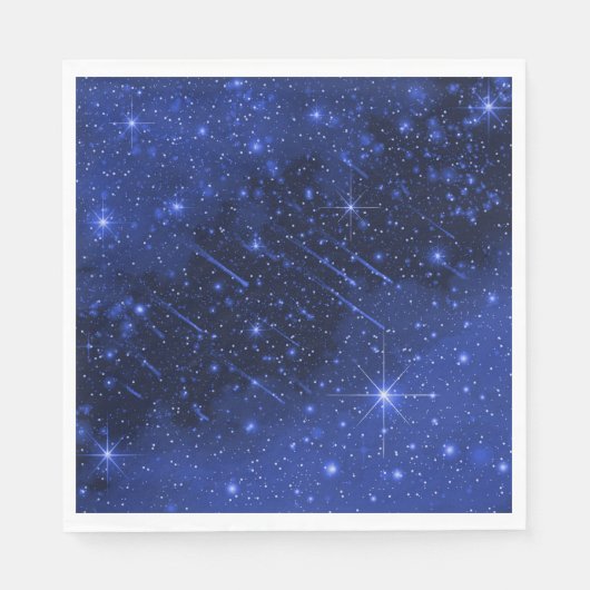 Star Galaxy on Blue Serviette (Vorderseite)