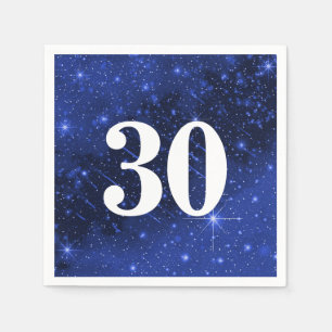 Star Galaxy zum 30. Geburtstag Party Serviette