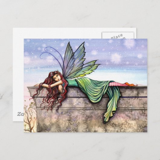Star Gazer Fairy Postkarte (Vorne/Hinten)