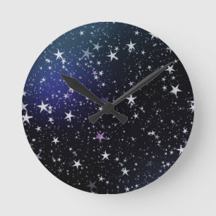 Star Gazer Nature Sky Space Peace Liebe Destinatio Runde Wanduhr