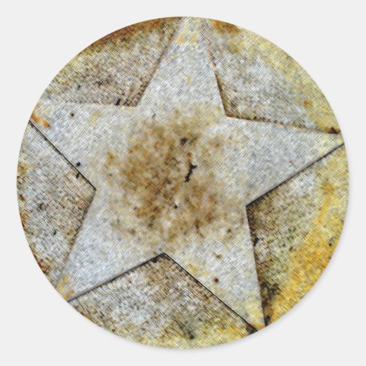 Star Gazer Runder Aufkleber (Vorderseite)