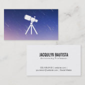 Star Gazer | Teleskop Visitenkarte (Vorne/Hinten)