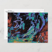"Star Gazing" Colorful Art Postcard Postkarte (Vorne/Hinten)