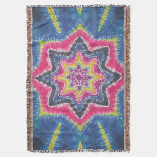 Star-Gefärbte Krawatte Decke (Vorderseite Vertikal)