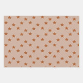 Star Gemusterter Designer Geschenkpapier Set (Vorderseite 3)