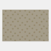 Star Gemusterter Designer Geschenkpapier Set (Vorderseite 2)