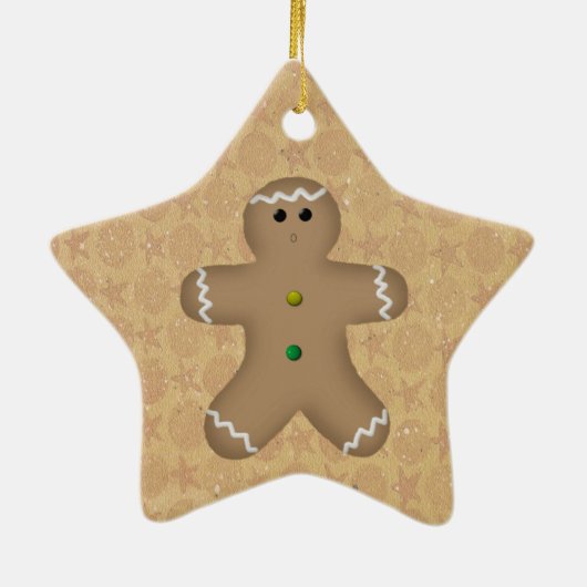 Star Gingerbread Man Ornament (Hinten)