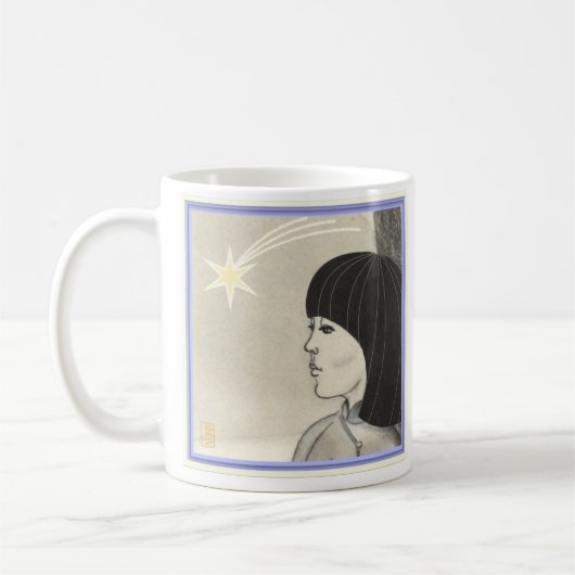 Star Girl White 11 oz Kaffeetasse (Links)