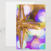 Star Glitzer Briefpapier (Vorne/Hinten)