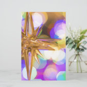 Star Glitzer Briefpapier (Stehend Vorderseite)