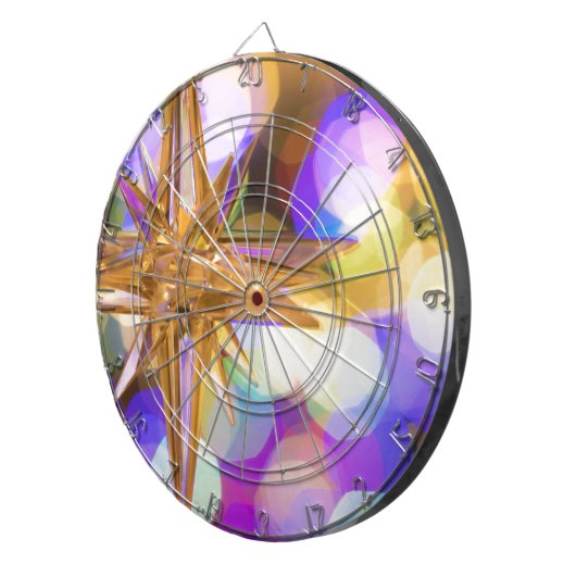 Star Glitzer Dartscheibe (Vorderseite rechts)