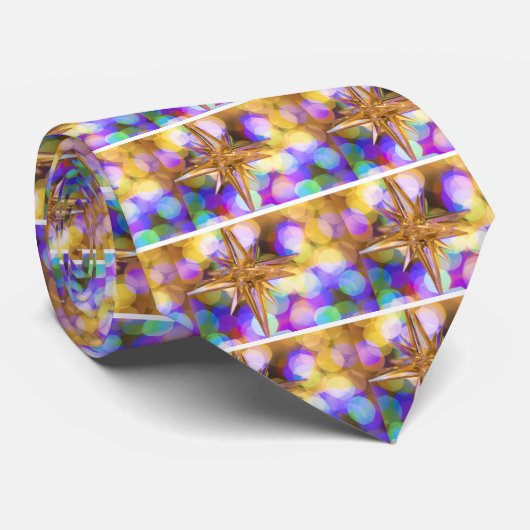 Star Glitzer Krawatte (Gerollt)