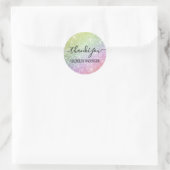 Star Glitzer Runder Aufkleber (Tasche)