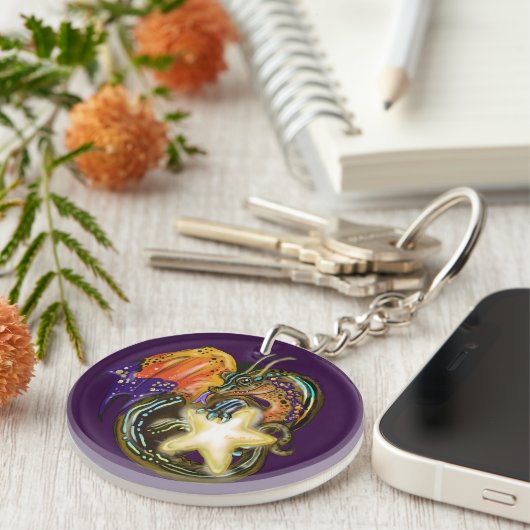 Star Glow Dragon Schlüsselanhänger (Vorderseite rechts)