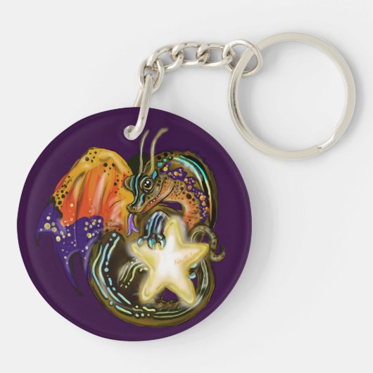 Star Glow Dragon Schlüsselanhänger (Rückseite)