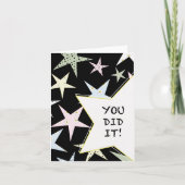 Star Glückwunschkarte Karte (Vorderseite)