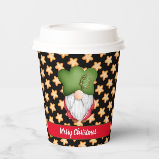 Star Gnome Anpassen von Farbe und Text Pappbecher (Vorderseite)