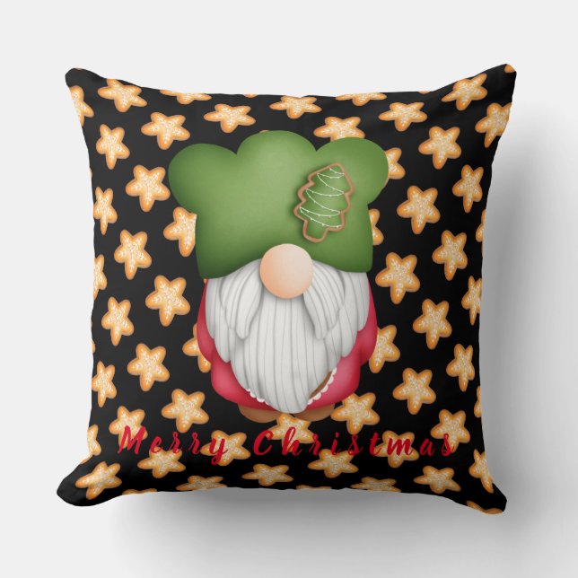 Star Gnome Anpassen von Text und Farbe 20"X20" Kissen (Vorderseite)