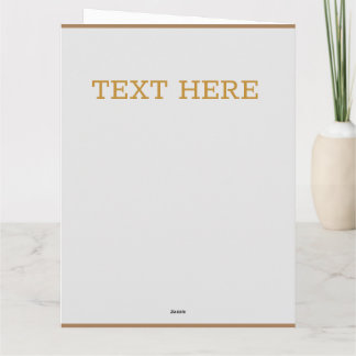 Star gold custom Flat Thank You Card Dankeskarte