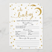 Star Gold Glitzer Kindervoraussetzungen und Advice Einladung (Vorne/Hinten)