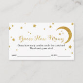 Star Gold Glitzer schätzt die Anzahl der Karten (Vorderseite)