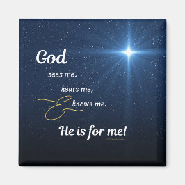 Star - Gott sieht mich Magnet