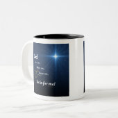 Star - Gott sieht mich Zweifarbige Tasse (Vorderseite Links)