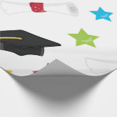 Star Graduate Geschenkpapier (Ecke)
