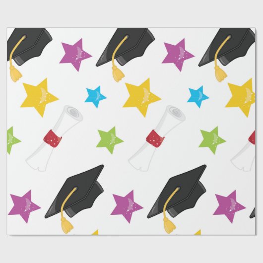 Star Graduate Geschenkpapier (Flach)