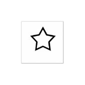 Star Gummistempel (Prägung)