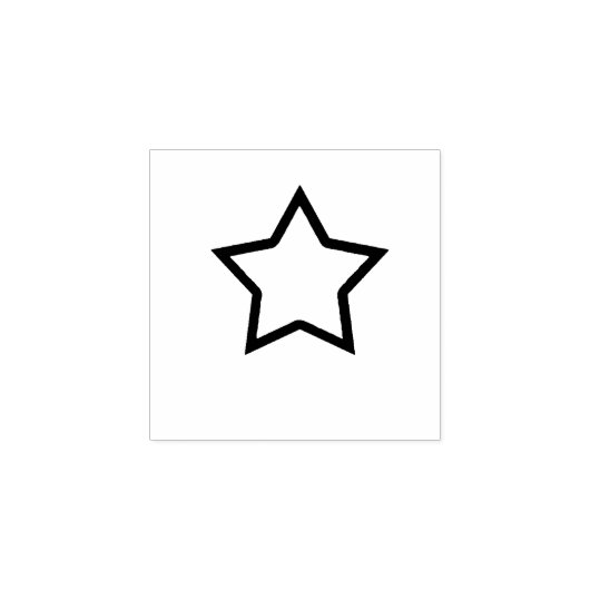 Star Gummistempel (Prägung)