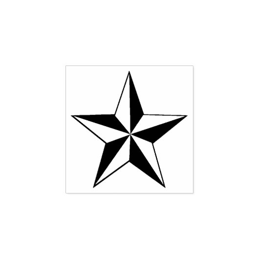 Star Gummistempel (Prägung)