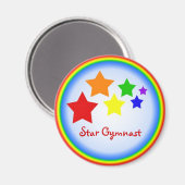 Star Gymnast Magnet (Vorderseite/Rückseite)
