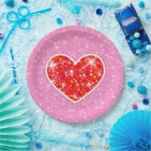Star Heart Pappteller (Party)