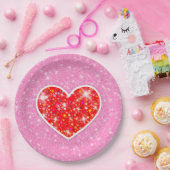 Star Heart Pappteller (Party)